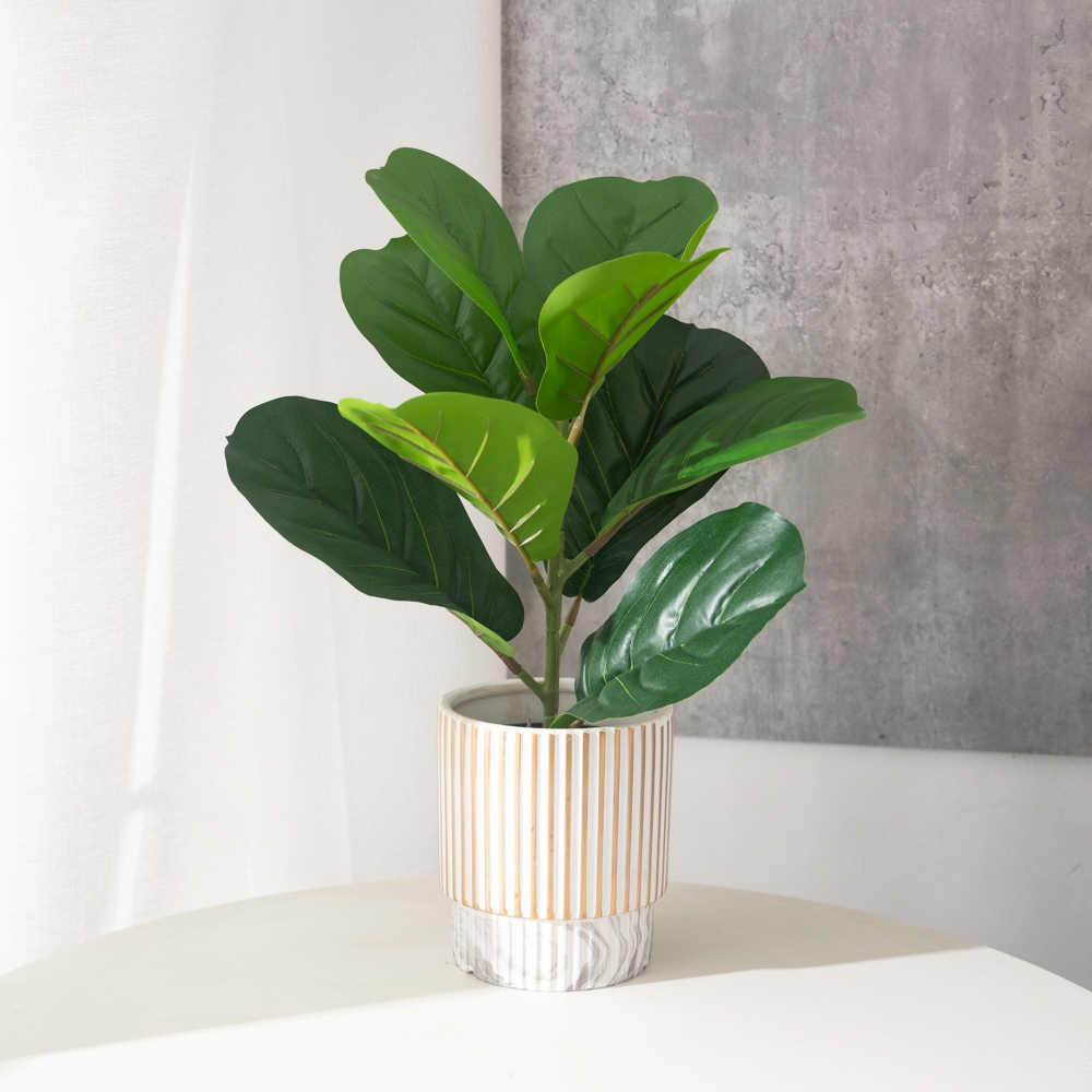 38cm 9 Forks Artificial Ficus  - Rubber Plant Ficus recensione e prezzo
