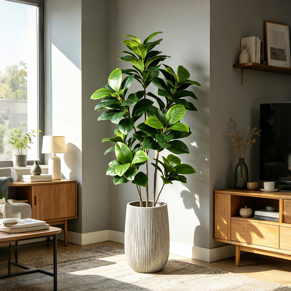 74-140cm Large Artificial Bany - Rubber Plant Ficus recensione e prezzo