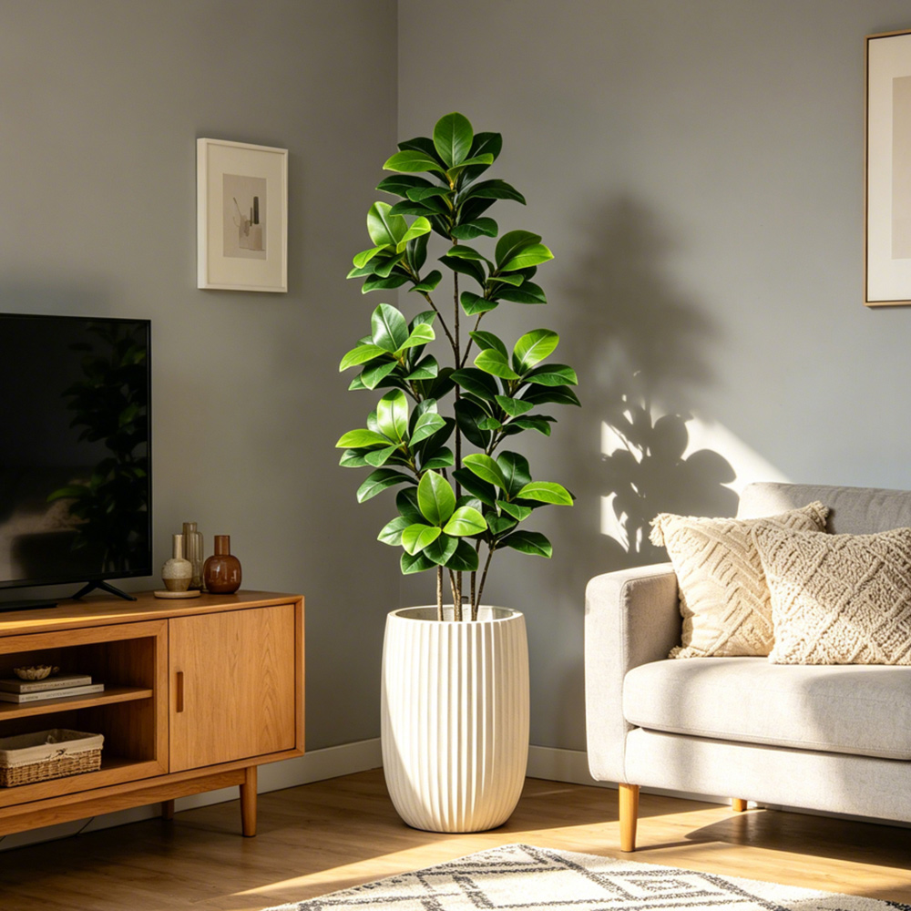 74-140cm Large Artificial Bany - Rubber Plant Ficus recensione e prezzo